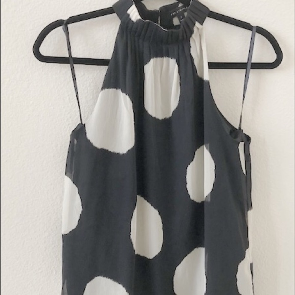 The Limited halter blouse size S with poka dots